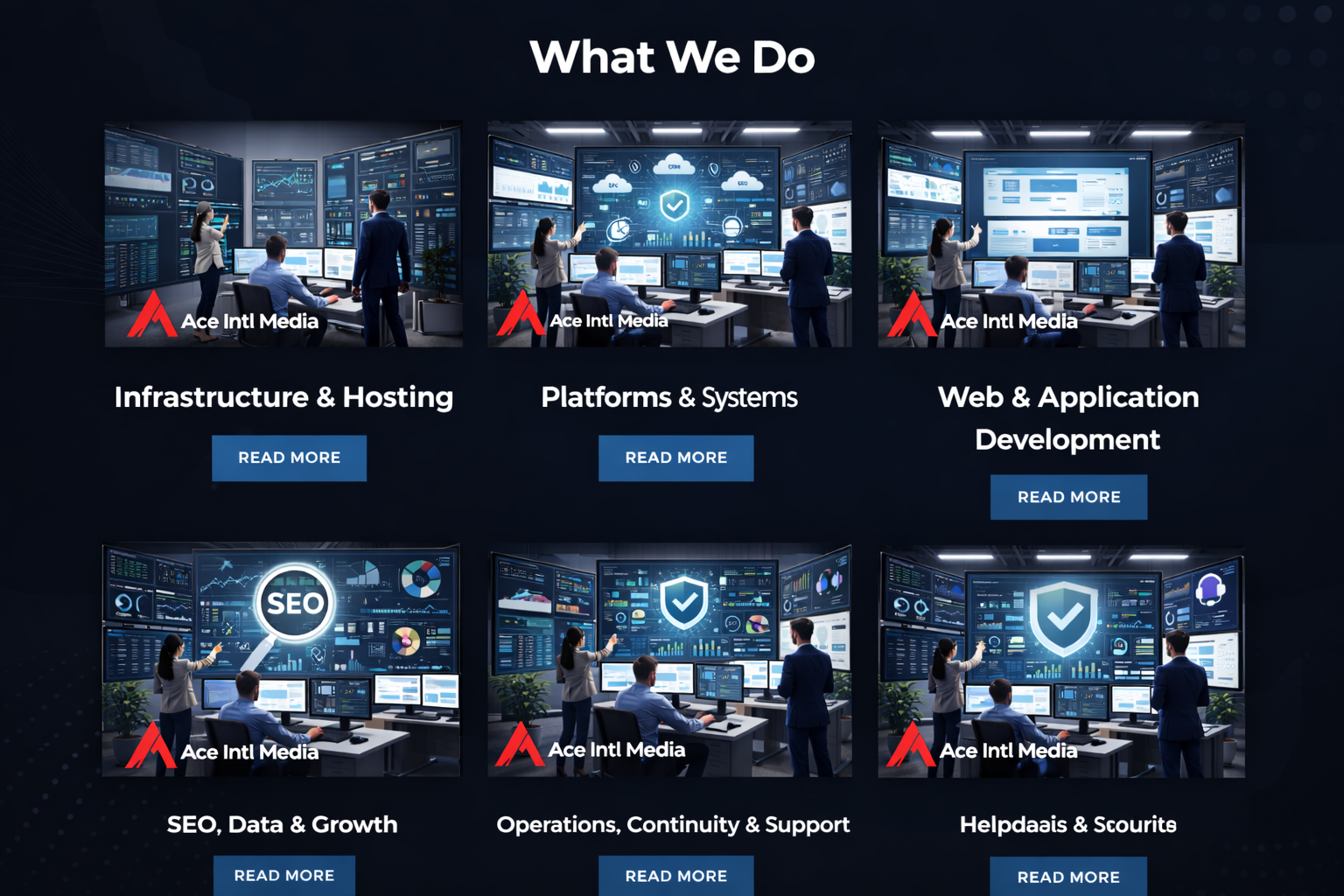 Ace Intl Media main website platform