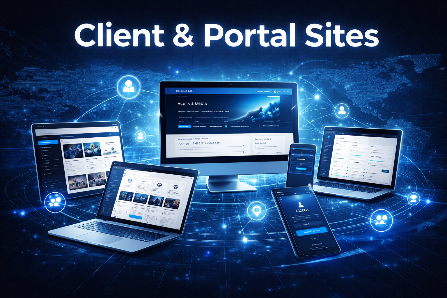Ace Intl Media client and portal sites